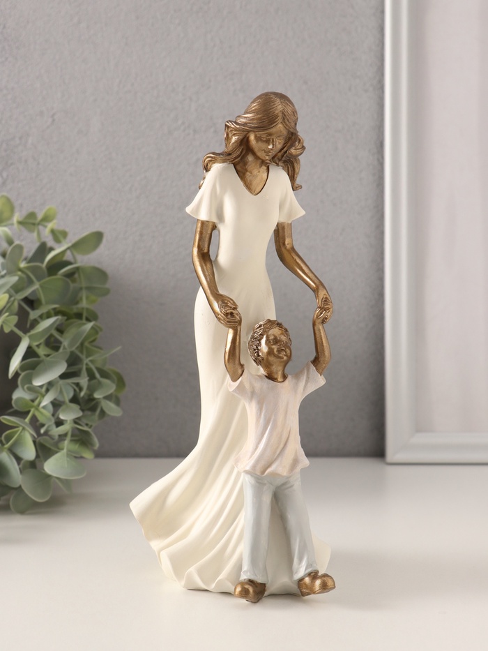 Фигурка полистоун «Мама с сыном», 11.5×7.5×22 см - Фото 1