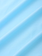 Простыня на резинке 2-спальная KUPU-KUPU, 180×200+20 см, голубая, трикотаж - Фото 7