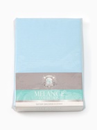 Простыня на резинке 2-спальная KUPU-KUPU, 180×200+20 см, голубая, трикотаж - Фото 9