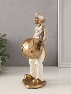 Фигурка полистоун «Клоун с барабаном», бело-бежевый, 10×6×23.5 см - Фото 4