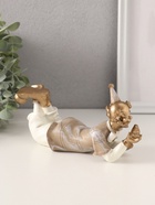 Фигурка полистоун «Клоун с птичкой в ладони», бело-бежевый, 20.5×7×8.5 см - Фото 2