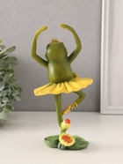Фигурка полистоун «Лягушка-царевна в пачке балерины», 9.5×9×20 см - Фото 3