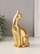 Фигурка полистоун «Золотая кошка», 11.5×7.5×20.5 см - Фото 3