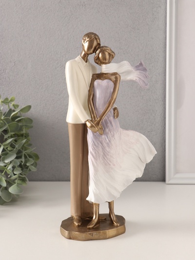 Фигурка полистоун «Ветер. Пара влюблённых», 14×8×27 см