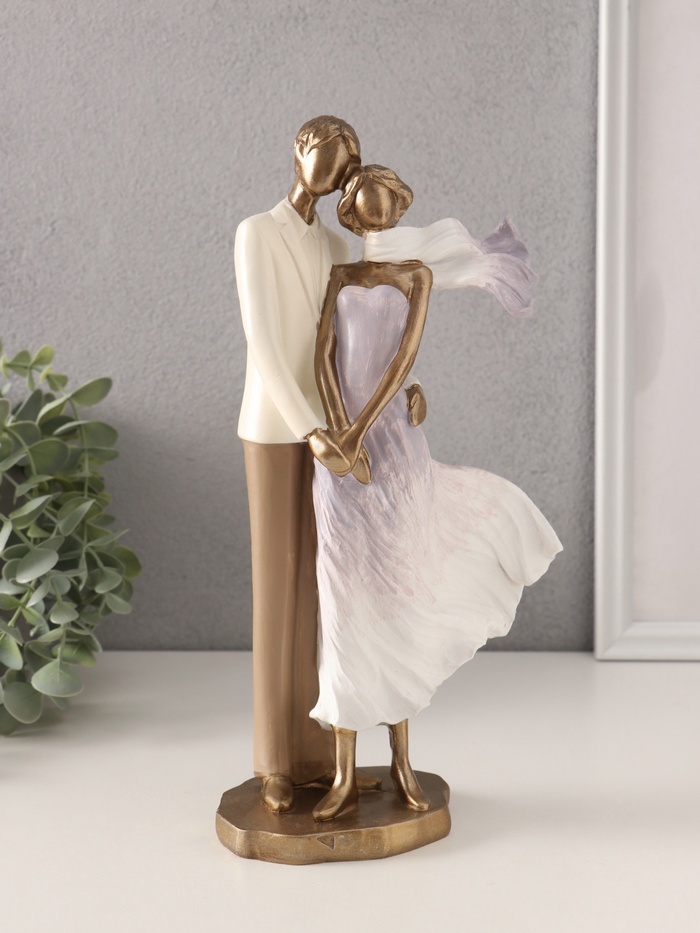 Фигурка полистоун «Ветер. Пара влюблённых», 14×8×27 см - Фото 1