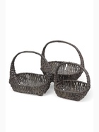 УЦЕНКА Набор корзин, 3шт, лоза, S:23х20хH9хHH23,M: 28х25хH11хHH28, L:33х30хH13хHH33 см - Фото 1