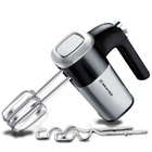 Миксер BRAYER 1302BR, ручной, 800 Вт, 5 скоростей, 2 насадки, чёрно-серый - Фото 1