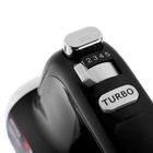 Миксер BRAYER 1302BR, ручной, 800 Вт, 5 скоростей, 2 насадки, чёрно-серый - Фото 4