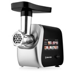 Мясорубка BRAYER 1608BR, электрическая, 2000 Вт, реверс, 3 диска, 4 насадки, 2 кг/мин - Фото 2