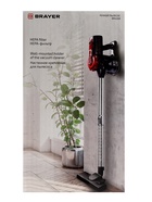 Пылесос BRAYER 4268BR, вертикальный, 600 Вт, 0.8 л, 70 дБ, 8 м, 2.8 кг, 2 насадки - Фото 15