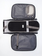 Сумка-переноска с органайзером и окном, 45×28×29 см, серо-чёрная - фото 58031735