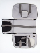 Сумка-переноска с органайзером и окном, 45×28×29 см, серо-чёрная - фото 58031736