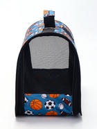 Сумка - переноска для животных «Спорт», размер M, 40×21×27 см, голубая - Фото 6