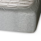 Простыня на резинке «Купу-купу», 160х200х20 см, серый, трикотаж - Фото 4