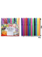 УЦЕНКА Фломастеры, 12 цветов, толстые, вентилируемый колпачок, МИКС - Фото 2