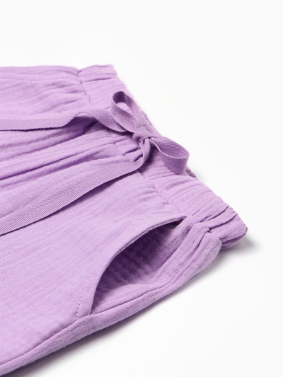 Шорты из муслина для девочек KAFTAN, рост 128 см, лиловые