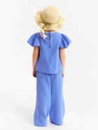 Брюки из муслина для девочки KAFTAN, рост 116 см, фиолетовые 9939514 - фото 14333368