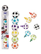 Набор маркеров-текстовыделителей «Футбольные мячи», 6 цветов, скошенный наконечник, узел 4 мм - Фото 2