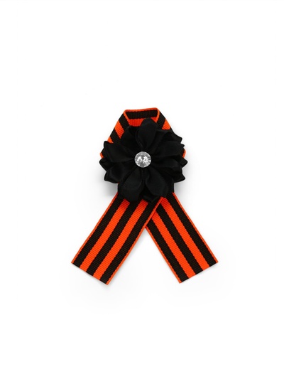 Георгиевская лента на 9 мая «Спасибо за мирное небо», 10.5×14 см