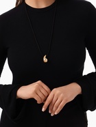 Чокер/кулон на шнурке «Капля» на шнурке, цвет золото - Фото 3