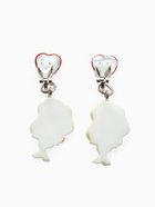 Серьги-клипсы детские «Выбражулька» русалочка с сердцем кристалл, цветные - Фото 4