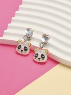 Серьги-клипсы детские «Выбражулька» панда с сердцем кристалл, цветные - Фото 3