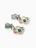 Серьги-клипсы детские «Выбражулька» панда с сердцем кристалл, цветные - Фото 4