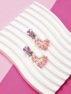 Серьги-клипсы детские «Выбражулька», единорог с сердцем кристалл, цветные - Фото 2