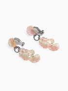 Серьги-клипсы детские «Выбражулька» морской конек с ракушкой перламутр, розово-белые - Фото 5