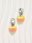 Серьги-клипсы детские «Выбражулька» сердце с кругом кристалл, цветные - Фото 3