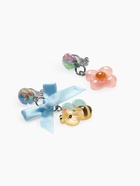 Серьги-клипсы детские «Выбражулька» пчела с бантом, цветок с кругом кристалл, цветные - Фото 4