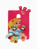 Серьги-клипсы детские «Выбражулька» пчела с бантом, цветок с кругом кристалл, цветные - Фото 5