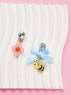 Серьги-клипсы детские «Выбражулька» пчела с бантом, цветок с кругом кристалл, цветные - Фото 8