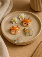 Серьги-клипсы детские на магните Выбражулька «Ассорти», 3 пары - Фото 3