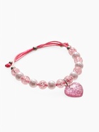 Браслет детский «Выбражулька» на затяжке, сердце с бусинами, розовый - Фото 3