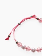 Браслет детский «Выбражулька» на затяжке, сердце с бусинами, розовый - Фото 5