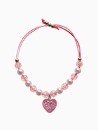 Браслет детский «Выбражулька» на затяжке, сердце с бусинами, розовый - Фото 7