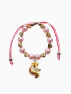 Браслет детский «Выбражулька» на затяжке, единорог с бусинами, цветной - Фото 6