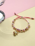 Браслет детский «Выбражулька» на затяжке, единорог с бусинами, цветной - Фото 2