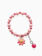 Браслет детский «Выбражулька» бусина на цепочке и цветок, цветной - Фото 2