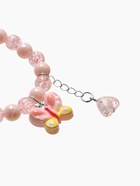 Браслет детский «Выбражулька» сердце на цепочке и бабочка, розовый - Фото 4