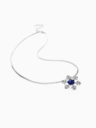 Набор детских украшений Выбражулька «Зимняя принцесса», 2 предмета: кулон, браслет, бело-голубой - Фото 4