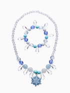 Набор детских украшений Выбражулька «Снежинка», 2 предмета: кулон, браслет, бело-голубой - Фото 4