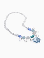 Набор детских украшений Выбражулька «Снежинка», 2 предмета: кулон, браслет, бело-голубой - Фото 5