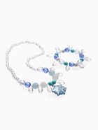 Набор детских украшений Выбражулька «Снежинка», 2 предмета: кулон, браслет, бело-голубой - Фото 7