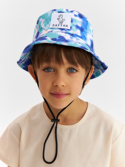 Панама детская KAFTAN «Тай-дай», голубая, размер 54 (3-5 лет)