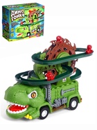 Уценка Машинка «Дино Гонки», автотрек, 3 дино-машинки, световые и звуковые эффекты, работает от батареек - Фото 1