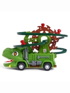 Уценка Машинка «Дино Гонки», автотрек, 3 дино-машинки, световые и звуковые эффекты, работает от батареек - Фото 2