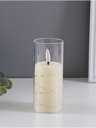 Светодиодная свеча, ночник LED RISALUX «Романтик», 3×LR44, 5.5×5.5×12.5 см - Фото 1