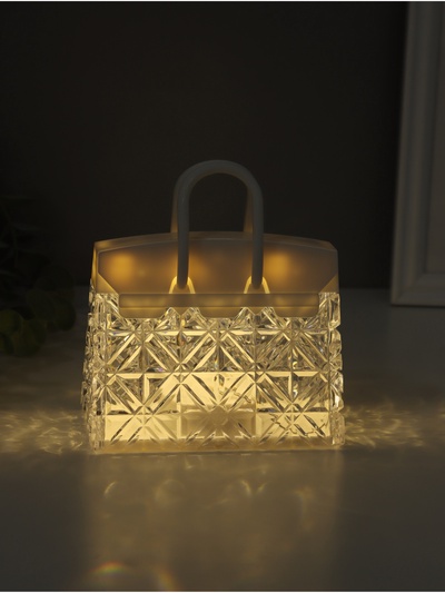 Фигурка световая RISALUX «Дамская сумочка», LED-ночник, 3×AG13, 11.5×6.5×13 см